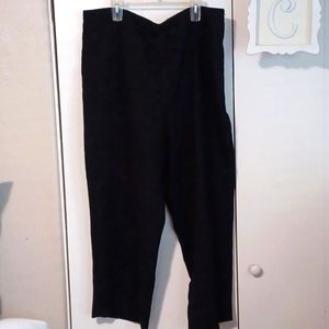 Black wide leg slacks Sz 24W